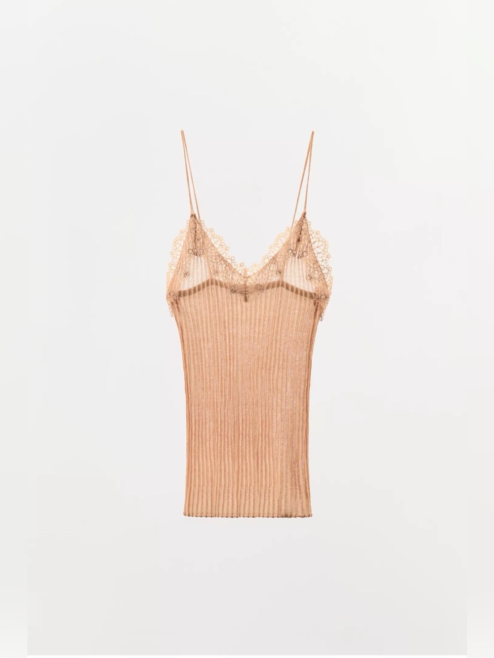 Zara - Intimates - Fine Knit Lace Tank